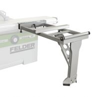 Zusätzlicher Auslegertisch mit Bodenstützrolle für Formatschiebetisch "X-Roll"