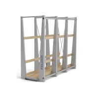 Bauteile in Holzoptik nicht im Lieferumfang enthalten.