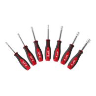 MILWAUKEE Steckschlüssel magnetisch SET mit Griff und Durchgangsloch