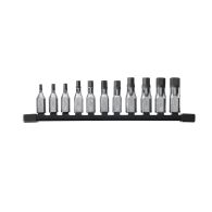 MILWAUKEE Bit-Steckschlüsseleinsatz metrisch 3/8" Innensechskant SET 11-teilig