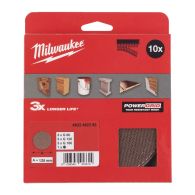 MILWAUKEE Netzstruktur Schleifblätter für Exzenterschleifer Ø 125 mm SET