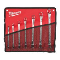 MILWAUKEE Doppel-Ringschlüssel, gekröpft SET 7-teilig