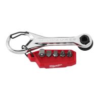 MILWAUKEE Micro-Ratsche 1/4" & 5/16", 7-in-1