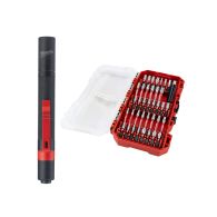 MILWAUKEE schlagfeste Bits inklusive Leuchte SHOCKWAVE™ SET 39-teilig