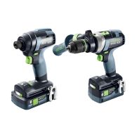 FESTOOL Schrauber- und Bohrer-Set TID 18 5,0/4,0-SET TPC 18/4
