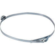 Spannband mit Schnellklemmung für Spänesack
