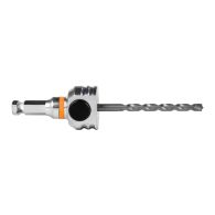 MANDREX MXqs Aufnahmedorn Sechskant 11 mm mit HM Zentrierbohrer 7 x 125 mm