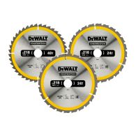DEWALT Kreissägeblätter 216 mm  3er Pack
