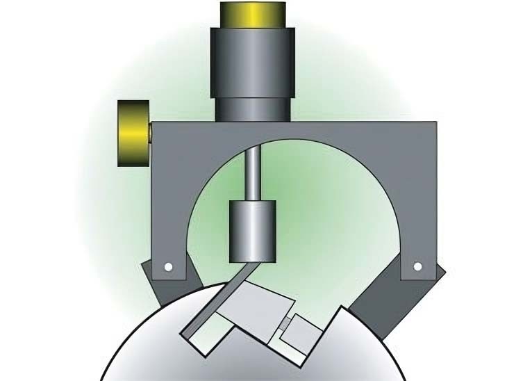 Magnet-Einstelllehre für Hobelmesser