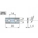 WPL-HW-Hauptschneiden mit 2 Schneidfasen, 10 Stk. 30 x 12 x 1,5