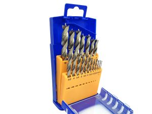 FISCH Holzspiralbohrerkasette Standard 19-teilig