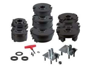 Fenster-Fräswerkzeuggarnitur WPL-HW für 90 mm Eurofalz, 17-teilig