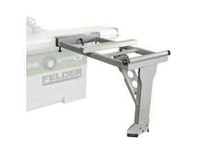 Zusätzlicher Auslegertisch mit Bodenstützrolle für Formatschiebetisch "X-Roll"