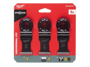 MILWAUKEE Multitool für Holz Zubehör SET 5-teilig