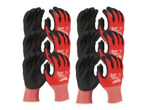 MILWAUKEE Schnittschutzhandschuhe Klasse 1/A Größe 6 (XS) 12er Pack