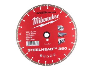 MILWAUKEE Diamanttrennscheibe 350 mm Speedcross STEELHEAD