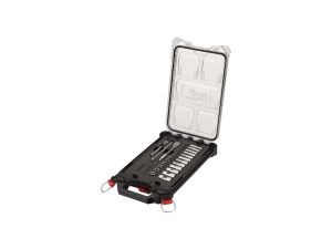 MILWAUKEE PACKOUT™ Ratschen- und Steckschlüssel SET 1/4" im Compact-Organiser Slim