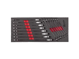 MILWAUKEE Einlage Ratschen-Ringmaulschlüssel  MAX BITE für Werkstattwagen 78 cm