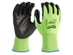 MILWAUKEE Hi-Vis Schnittschutzhandschuhe Klasse 2/B