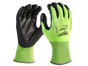 MILWAUKEE Hi-Vis Schnittschutzhandschuhe Klasse 4/D