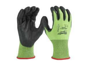 MILWAUKEE Hi-Vis Schnittschutzhandschuhe Klasse 5/E