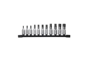 MILWAUKEE Bit-Steckschlüsseleinsatz metrisch 3/8" Innensechskant SET 11-teilig