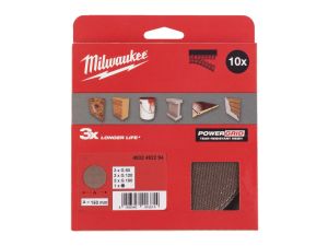 MILWAUKEE Netzstruktur Schleifblätter für Exzenterschleifer Ø 150 mm SET