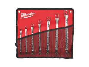 MILWAUKEE Doppel-Ringschlüssel, gekröpft SET 7-teilig