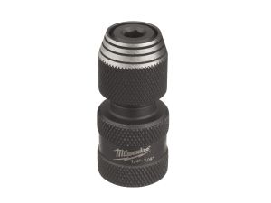 MILWAUKEE Bitadapter SHOCKWAVE™ 1/4" Vierkant auf 1/4" Sechskant