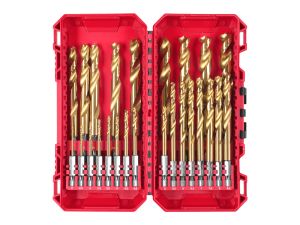 MILWAUKEE Metallbohrer HSS-G RED HEX Titan SET 25-teilig