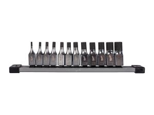 MILWAUKEE Bit-Steckschlüsseleinsatz 3/8" Innen-12-kant SET metrisch, 12-teilig
