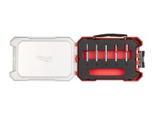 MILWAUKEE Fräsersatz 8 mm Schaft, 5-teilig