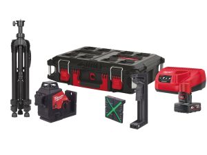 MILWAUKEE Akku-Kreuzlinienlaser M12 3PLSKIT-401P 3 x 360° Kit