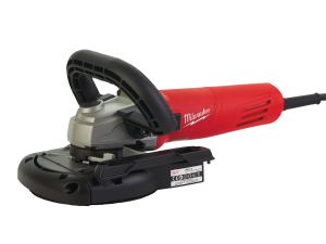 MILWAUKEE Winkelschleifer mit Absaughaube für Schleifarbeiten AGV12-125 X DEG-SET 