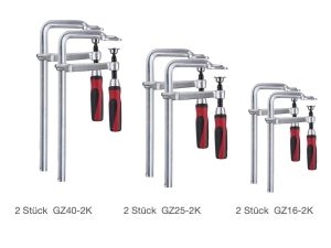 BESSEY Ganzstahl-Schraubzwingen SET mit 2K-Griff