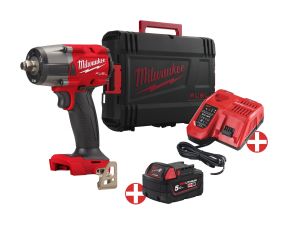 MILWAUKEE Akku-Schlagschrauber 1/2" Vierkant Sprengring M18 FMTIW2F12 FUEL™ SET