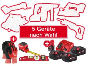 MILWAUKEE Power Combo Pro M18 5er-SET