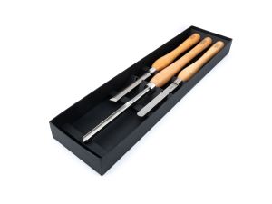 BASIC-LINE Drechselmesser HSS M2-KRYO Einsteiger-SET 3-teilig
