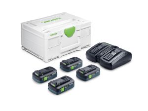 FESTOOL Energie-Set SYS 18V 4xTBX4/TCL6DUO