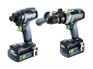 FESTOOL Schrauber- und Bohrer-Set TID 18 5,0/4,0-SET TPC 18/4