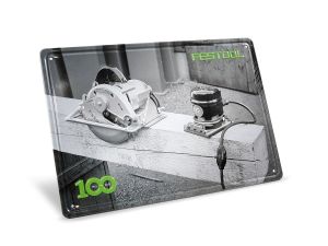 FESTOOL 100 Jahre Blechschild Retro Maschinen MES-FT1 100Y