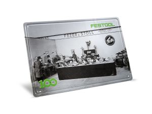 FESTOOL 100 Jahre Blechschild Retro Messestand MES-FT2 100Y
