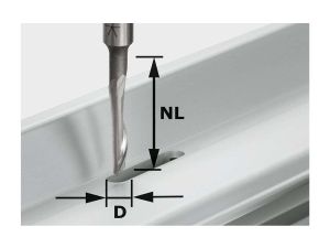 FESTOOL Aluminiumfräser HS S8 D5/NL23