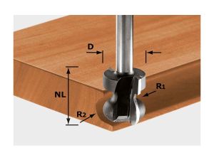 FESTOOL Griffleistenfräser HW S8 D22/16/R2,5+6