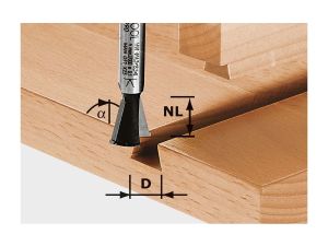 FESTOOL Grat-/Zinkenfräser HW S8 D14,3/13,5/15°