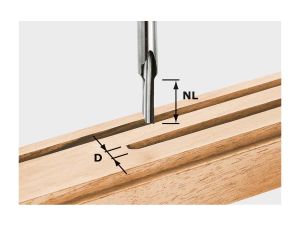 FESTOOL Nutfräser HS S8 D 3/8