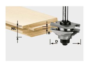 FESTOOL Profil-Federfräser HW S8 D46 x D12-FD