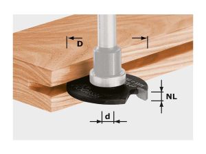 FESTOOL Scheibennutfräser HW D40x2