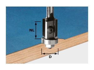 FESTOOL Bündigfräser-Wendeplatten HW S8 D19/20WM Z2