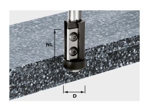 FESTOOL Bündigfräser-Wendeplatten HW S12 D21/30WM